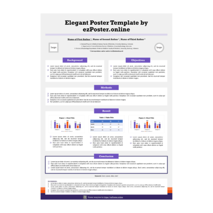 EZP01TH Elegant A0 Portrait PowerPoint Poster Template FPCSW0R0M1-LH2